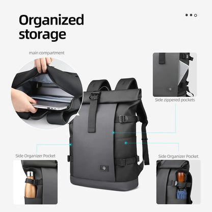 Mochila roll-top à prova d'água hk