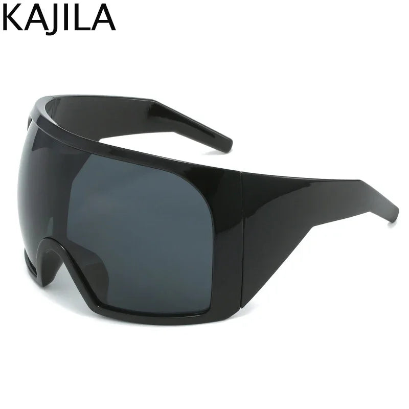 Óculos de Sol Oversized Estilo Punk — UV400 e Armação Grande