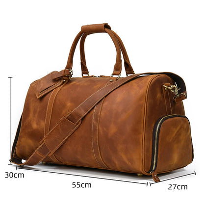 Bolsa masculina em couro legítimo