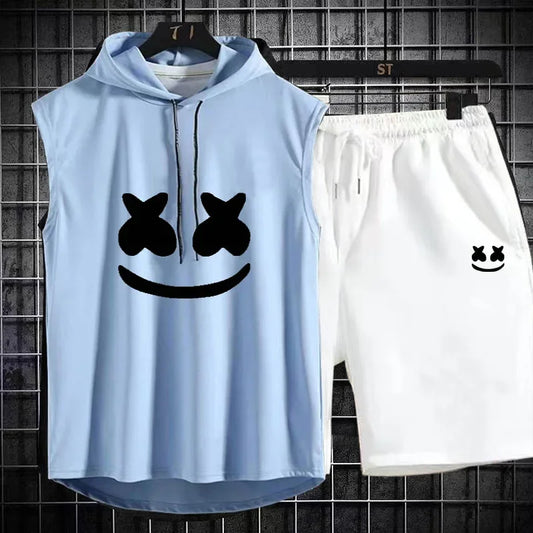 Conjunto esportivo com capuz