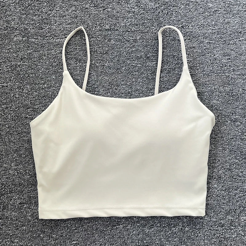 Tops acolchoada bralette