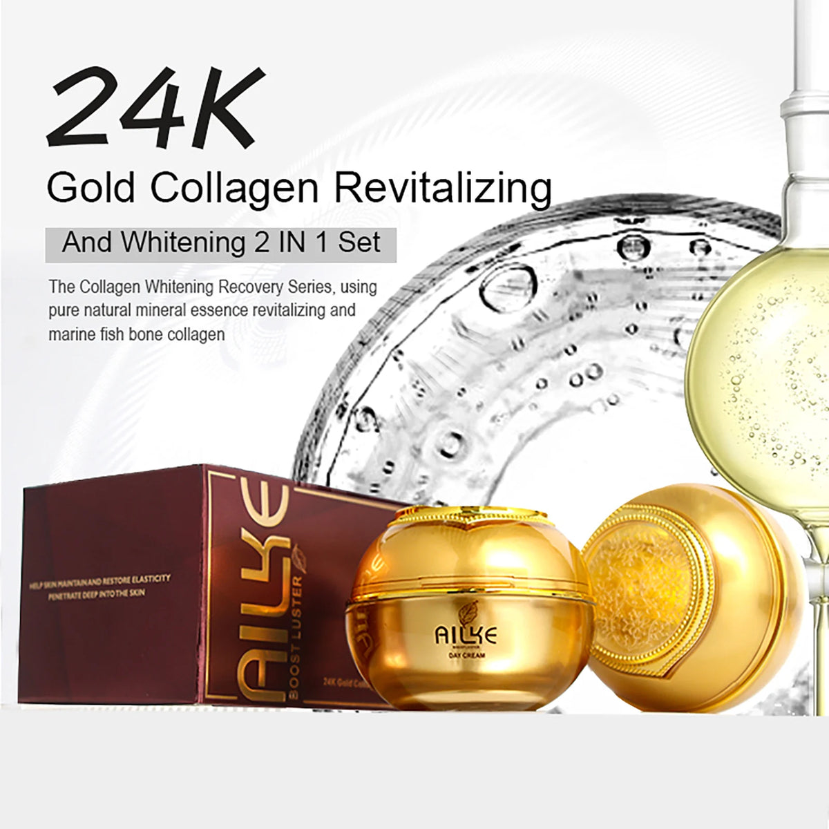 Sérum Facial AILKE com Colagénio