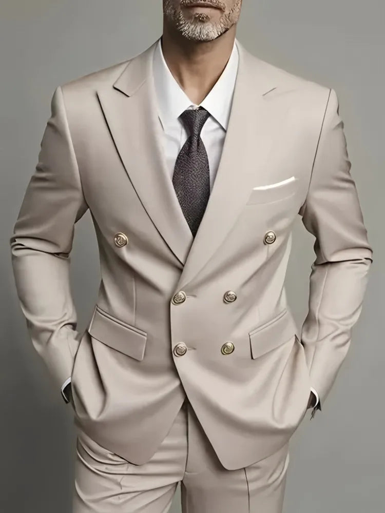 Fato Masculino Clássico de Duas Peças