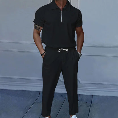 Fato masculino de verão em cores sólidas