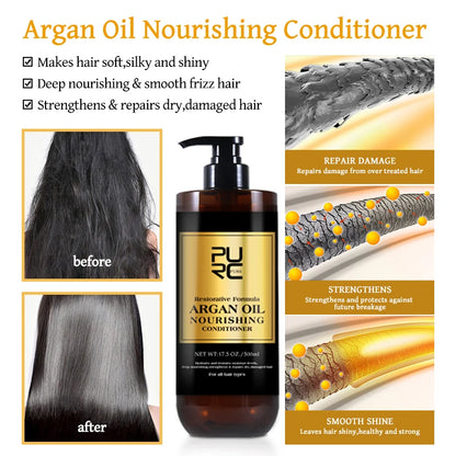PURC - Shampoo e Condicionador com Óleo de Argan Marrocos