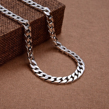Prata esterlina colar pulseira punk s925