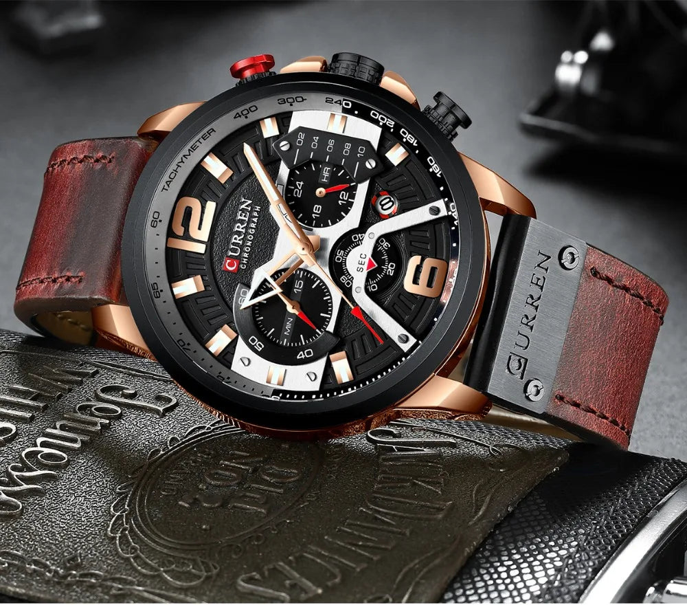 Relógio Masculino Curren 8329 — Cronógrafo