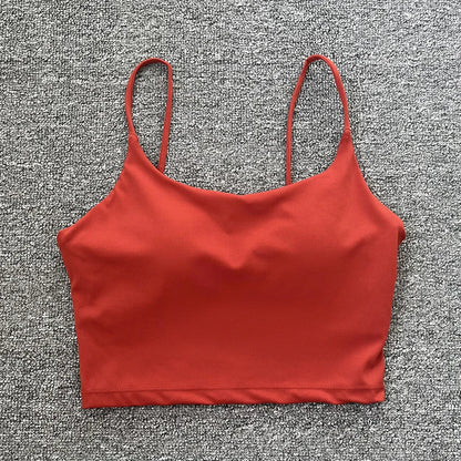 Tops acolchoada bralette