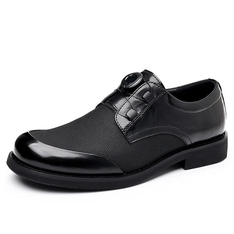 Sapatos Casuais Masculinos em Couro — Estilo Britânico
