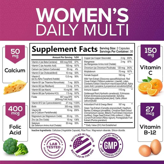 Multivitamínico Feminino Diário – 30/60 Cápsulas