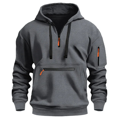 Moletom esportivo casual com capuz