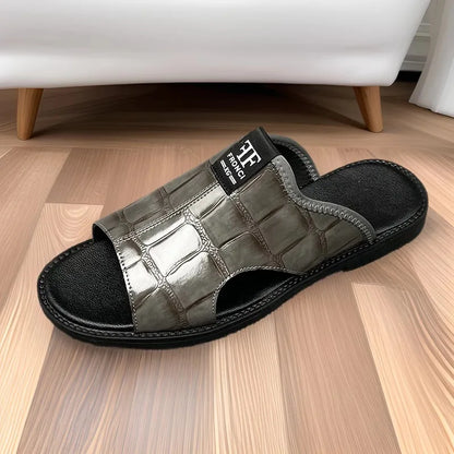 Chinelo de dedo em pele luxuosa exclusiva