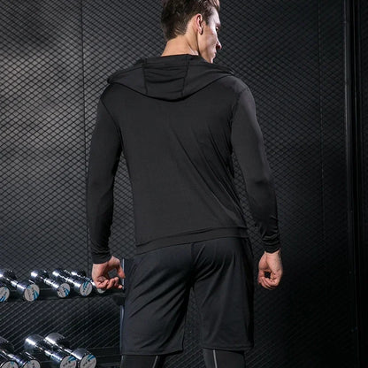 Conjunto Masculino de Compressão — Treino, Corrida e Fitness