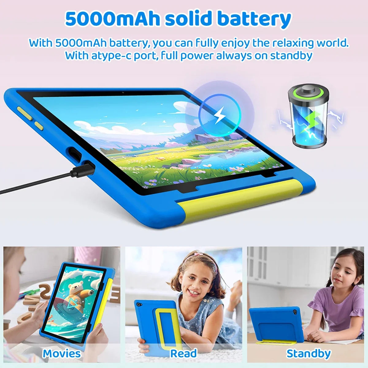 Tablet infantil URAO de 10 polegadas