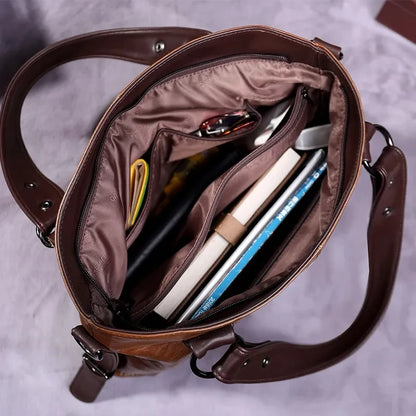 Bolsas de couro macio vintage
