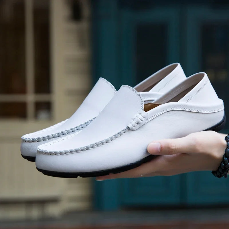 Mocassins Masculinos em Couro Genuíno