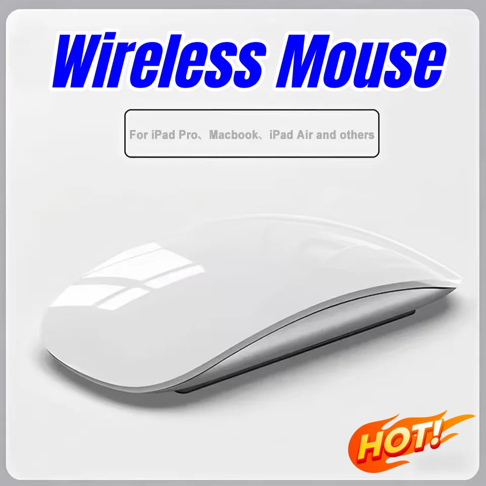 Mouse sem fio Bluetooth recarregável com design fino