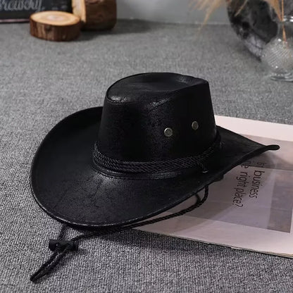 Chapéus de cowboy estilo western em couro sintético