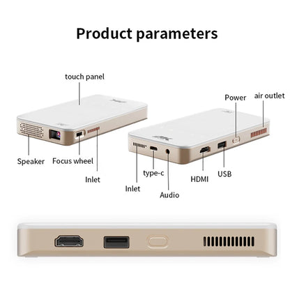 Mini Projetor Portátil Inteligente Android