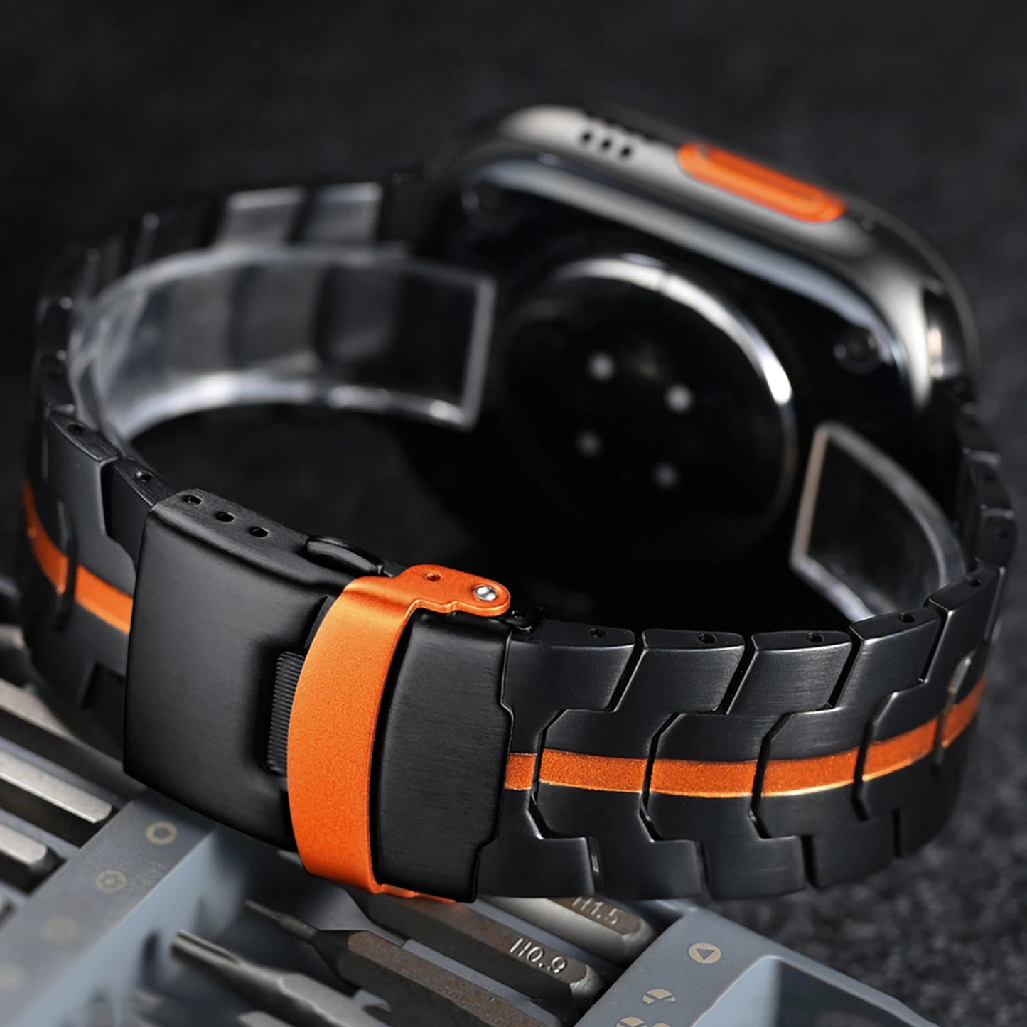 Pulseira de Aço Inoxidável para Apple Watch — 42 a 49 mm