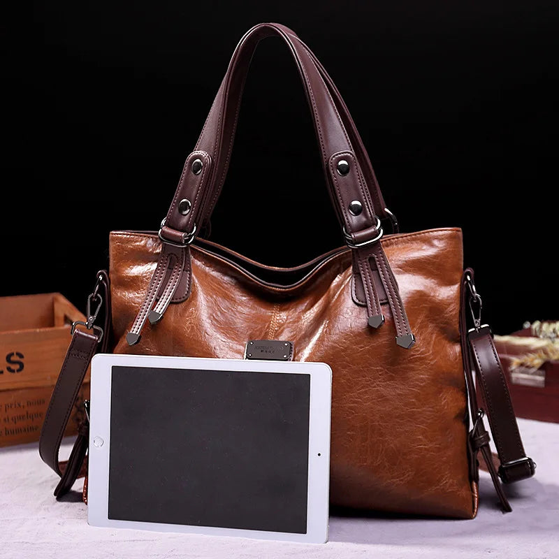 Bolsas de couro macio vintage