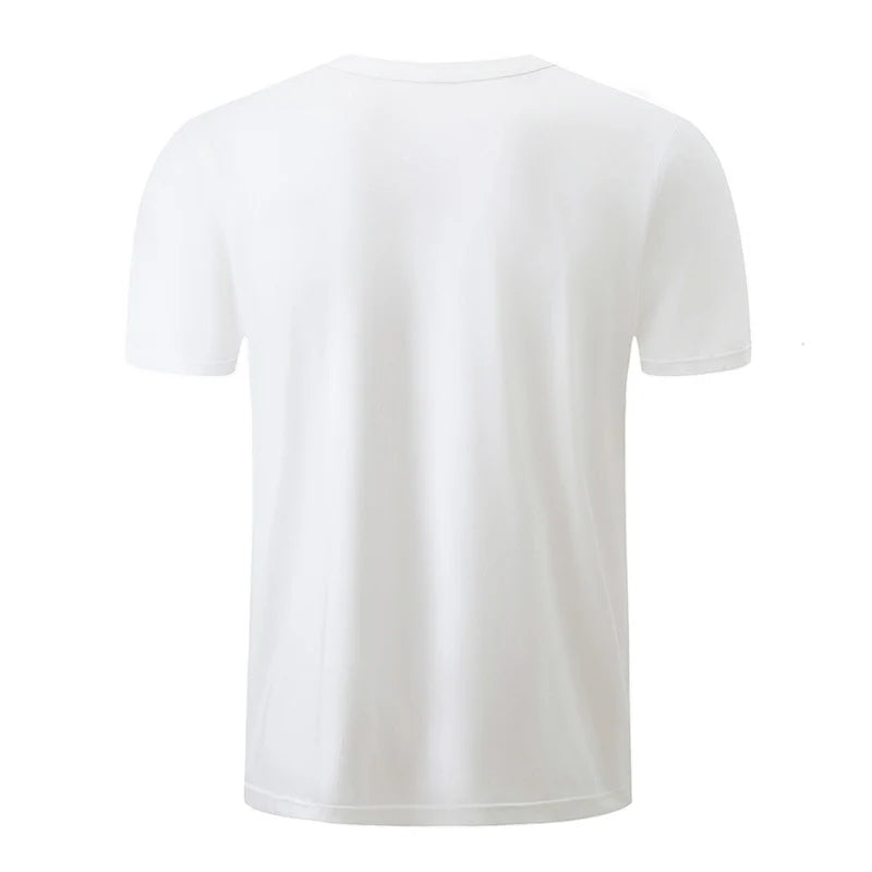 T-Shirt Masculina Básica com Decote em V — Packs de 1 a 4 Peças