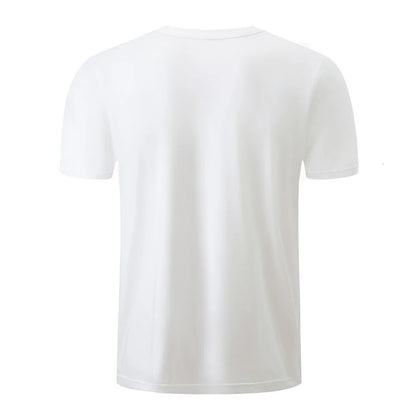 T-Shirt Masculina Básica com Decote em V — Packs de 1 a 4 Peças