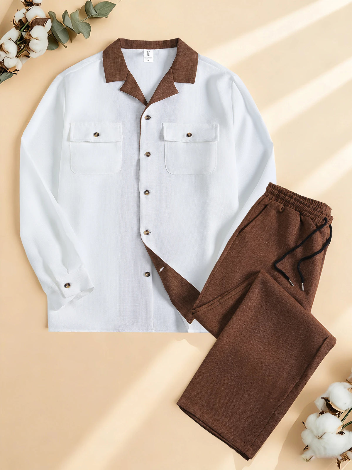 Conjunto Masculino Casual de 2 Peças