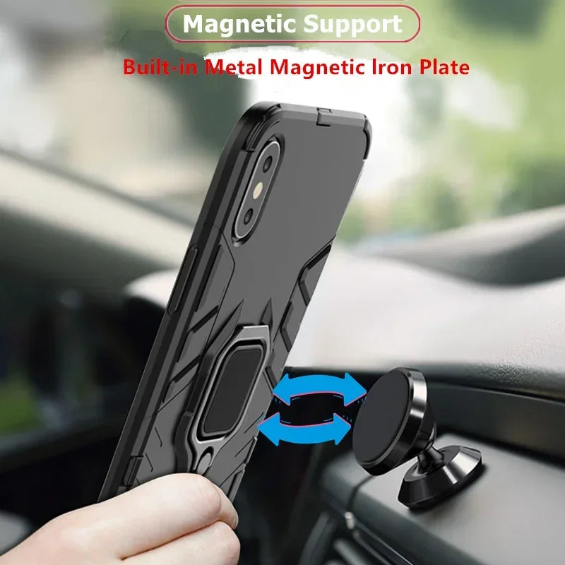 Capa para xiaomi com suporte de sucção magnética