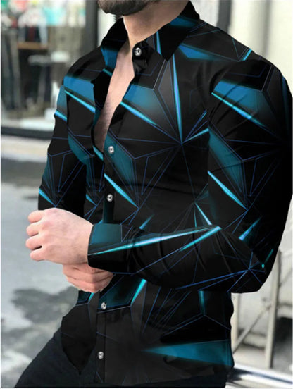 Camisa masculina com efeito degradê