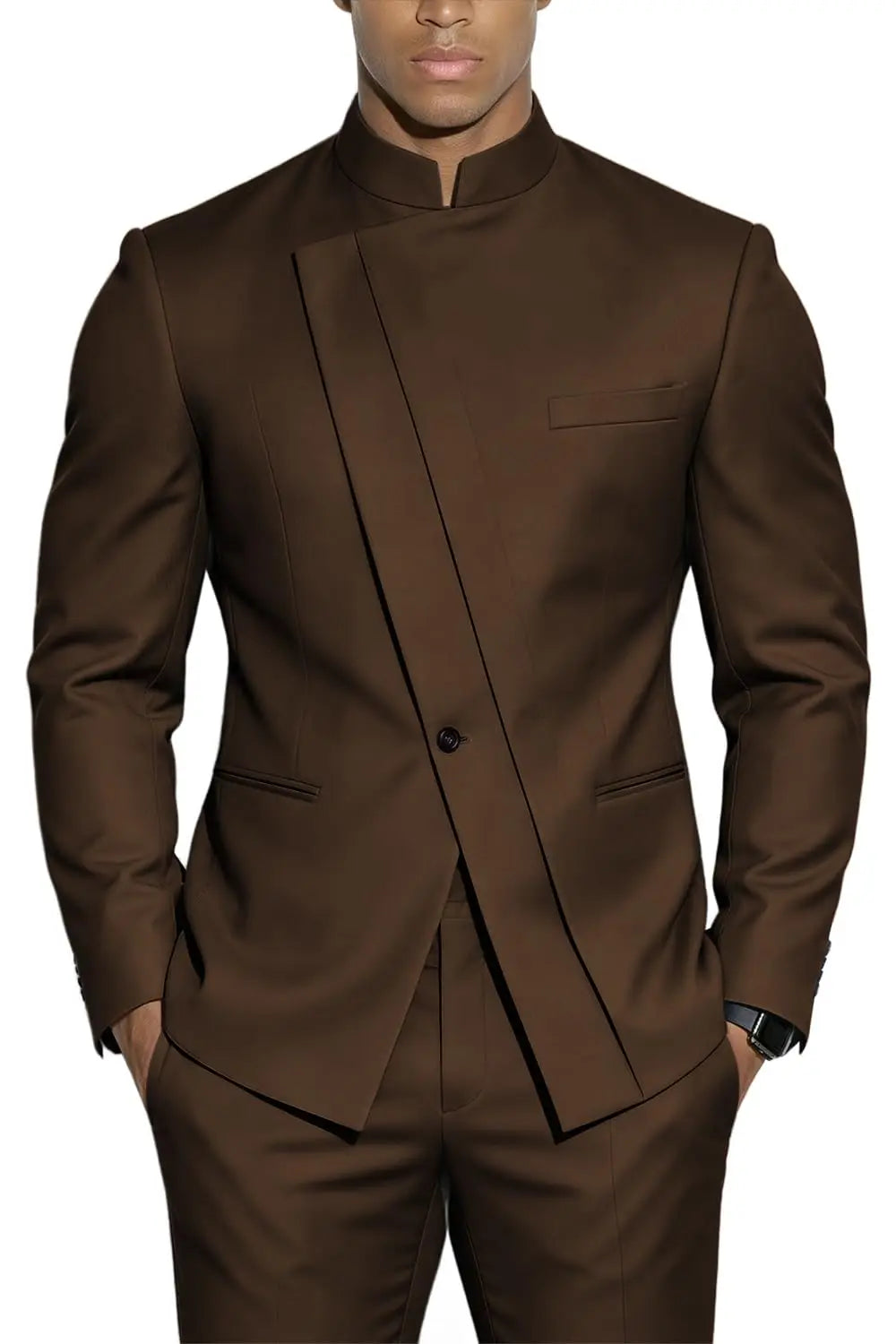 Fato Masculino de 2 Peças WSMDA — Gola Alta
