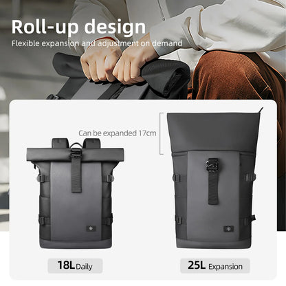 Mochila roll-top à prova d'água hk