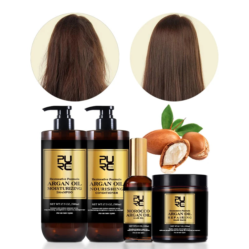 PURC - Shampoo e Condicionador com Óleo de Argan Marrocos