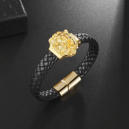 Pulseira punk de camada dupla