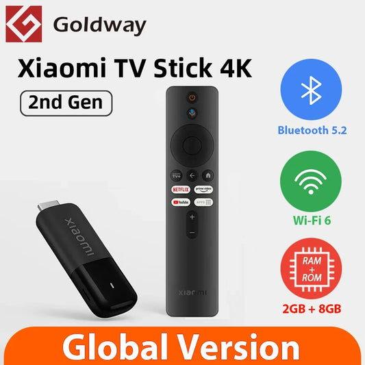 Xiaomi TV Stick 4K 2ª geração 2025 Versão global