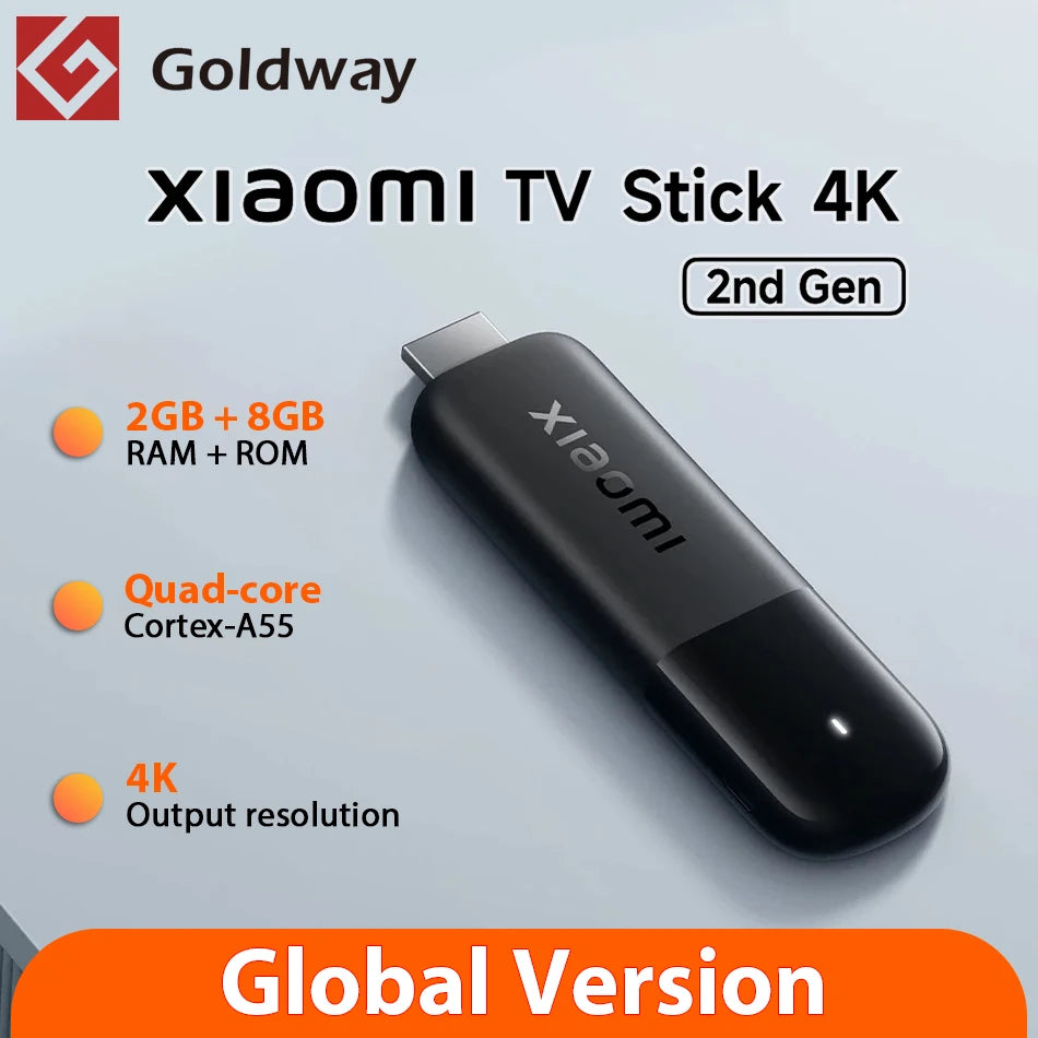Xiaomi TV Stick 4K 2ª Geração – Versão Global com Google TV