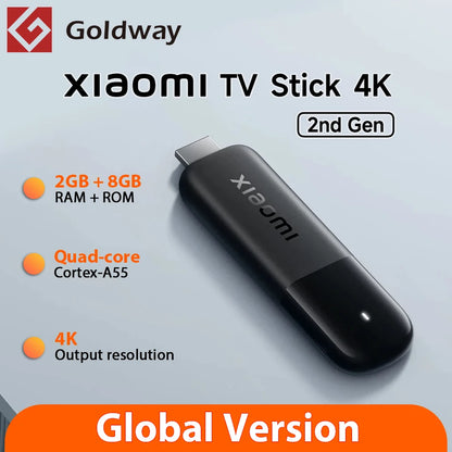 Xiaomi TV Stick 4K 2ª Geração – Versão Global com Google TV