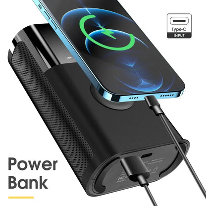 Compressor de ar portátil com luz LED para carro