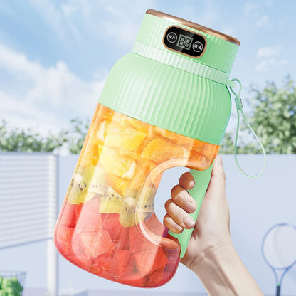 Garrafa portátil misturador de frutas elétrico