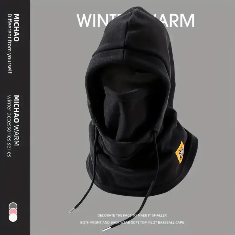 Gorro de inverno 3 em 1 com máscara e protetor de pescoço
