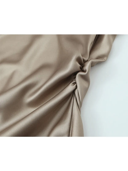 Vestido midi manga curta