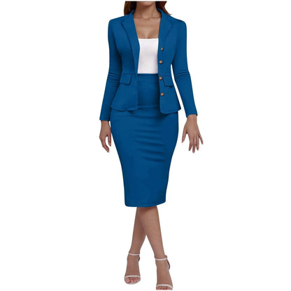 Conjunto Feminino de 2 Peças — Blazer e Saia