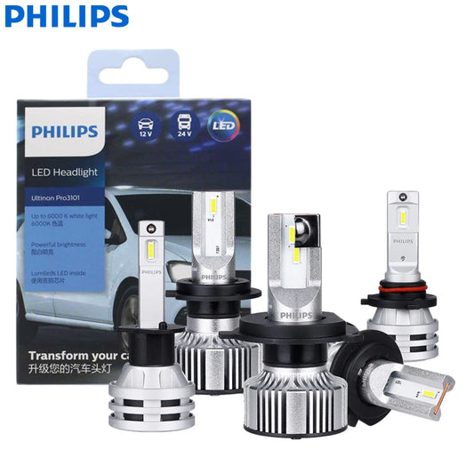 Philips LED H1 H3 H4 H7 H11 Ultinon Pro3101 12V/24V 6000K