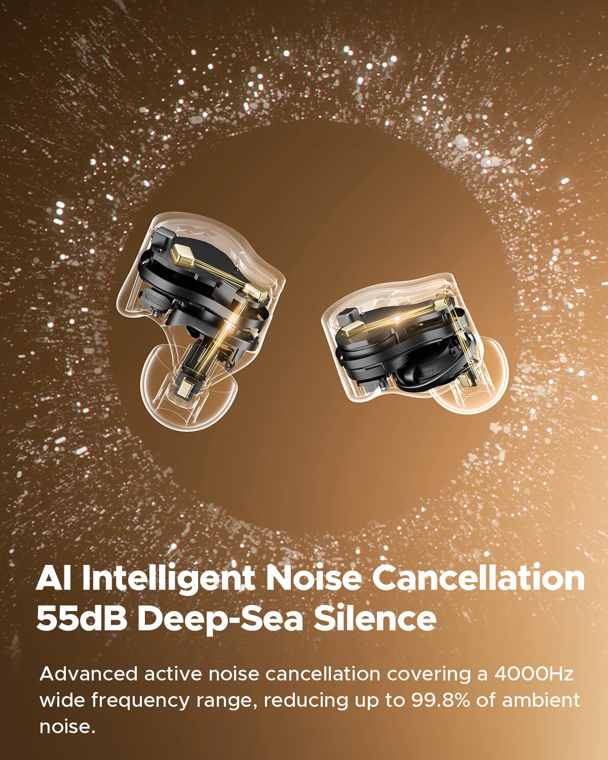 Fones de ouvido sem fio SoundPEATS H3 Hybrid com 3 drivers