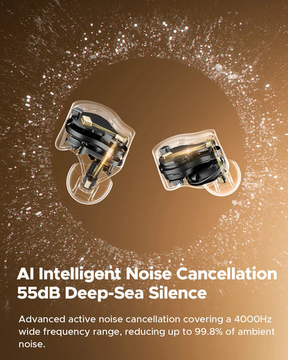 Fones de ouvido sem fio SoundPEATS H3 Hybrid com 3 drivers