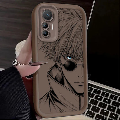 Capa de Silicone Geto Suguru e Gojo Satoru para Xiaomi – Proteção e Design Anime
