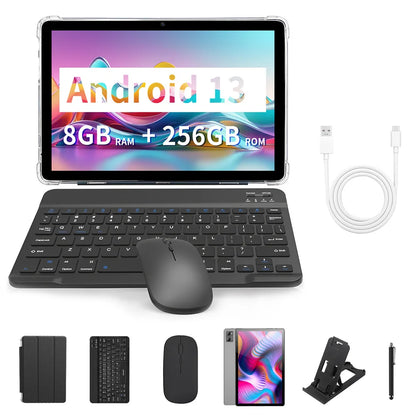 Tablet BDF Y7 10,1″ — 8 GB RAM, 256 GB, 4G/5G, Dual SIM e Android 13