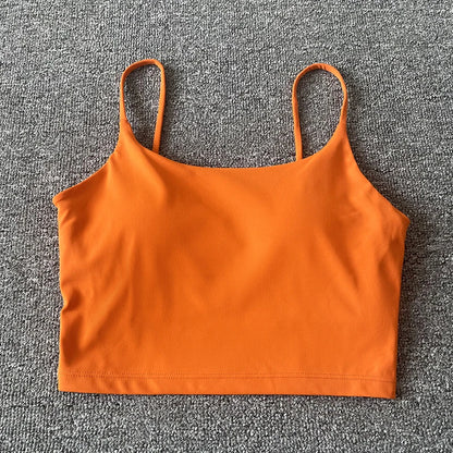 Tops acolchoada bralette