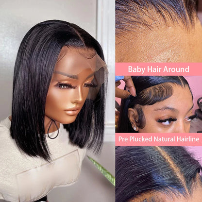Peruca Frontal de Renda 13x4 e 4x4 em Cabelo Humano Brasileiro – Lisa