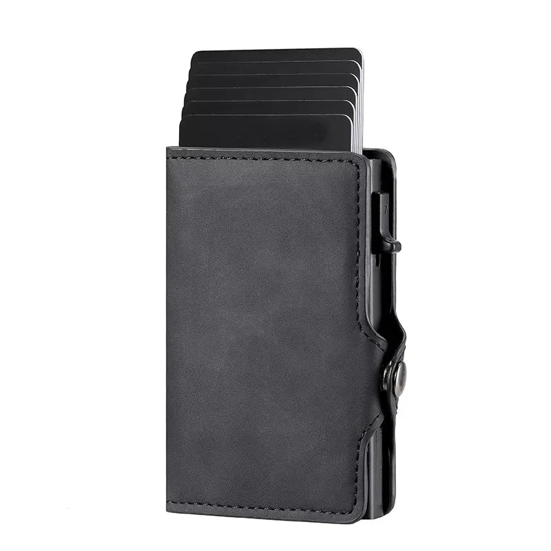 Carteira multifuncional de design exclusivo para homem e mulher com fecho RFID